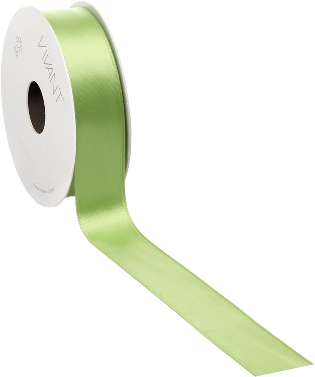 Satijn lint 16 mm groen op rol van 25 meter