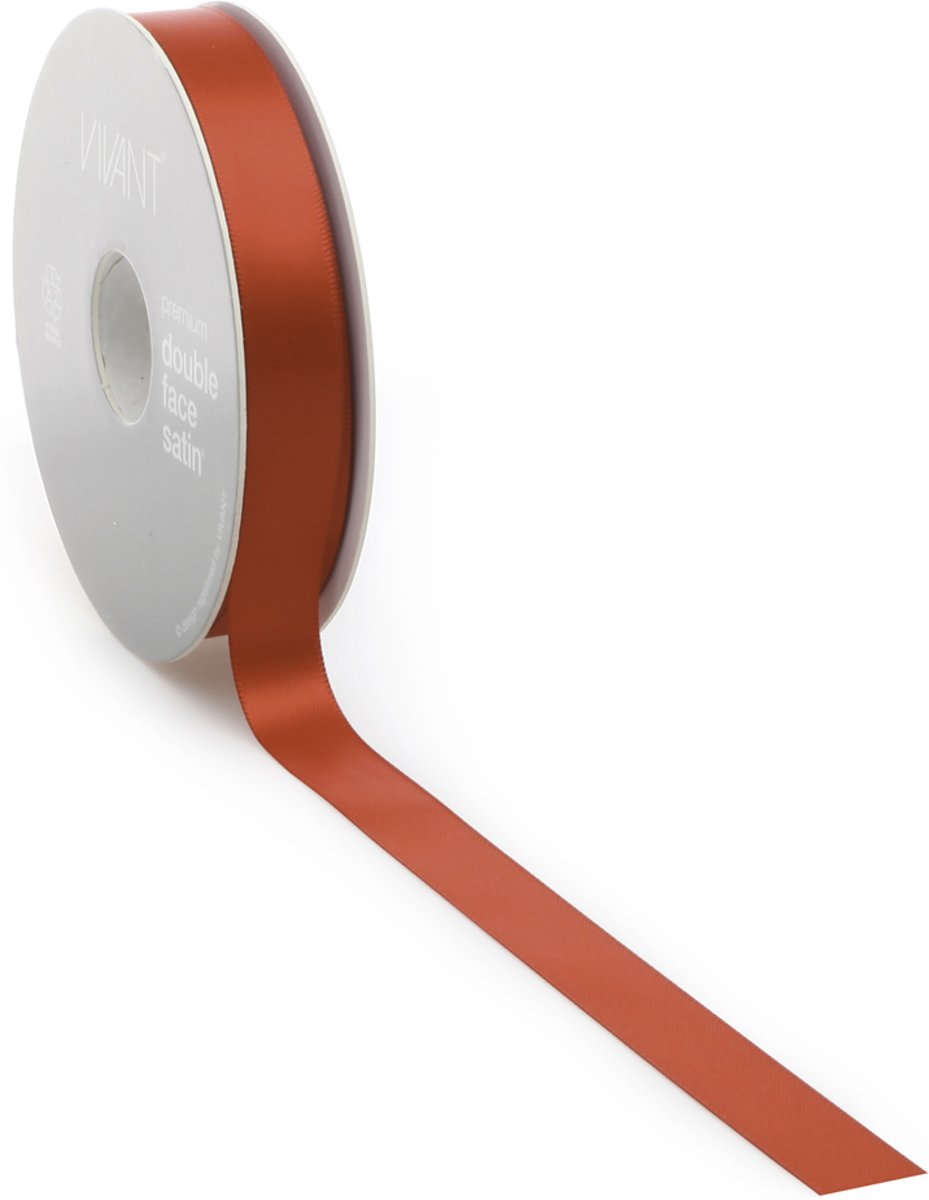 Satijn lint 16 mm rood op rol van 25 meter