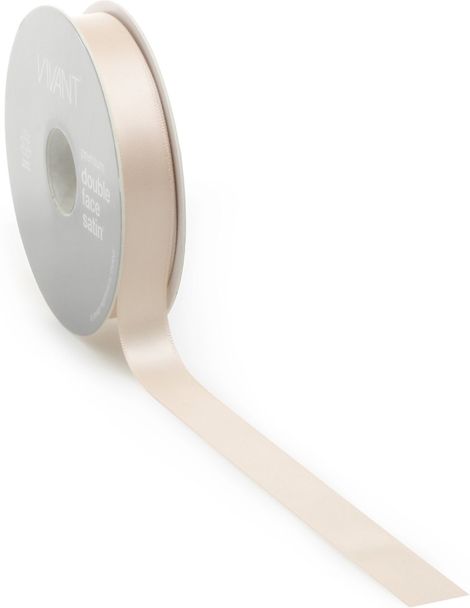 Satijn lint 16 mm roze op rol van 25 meter