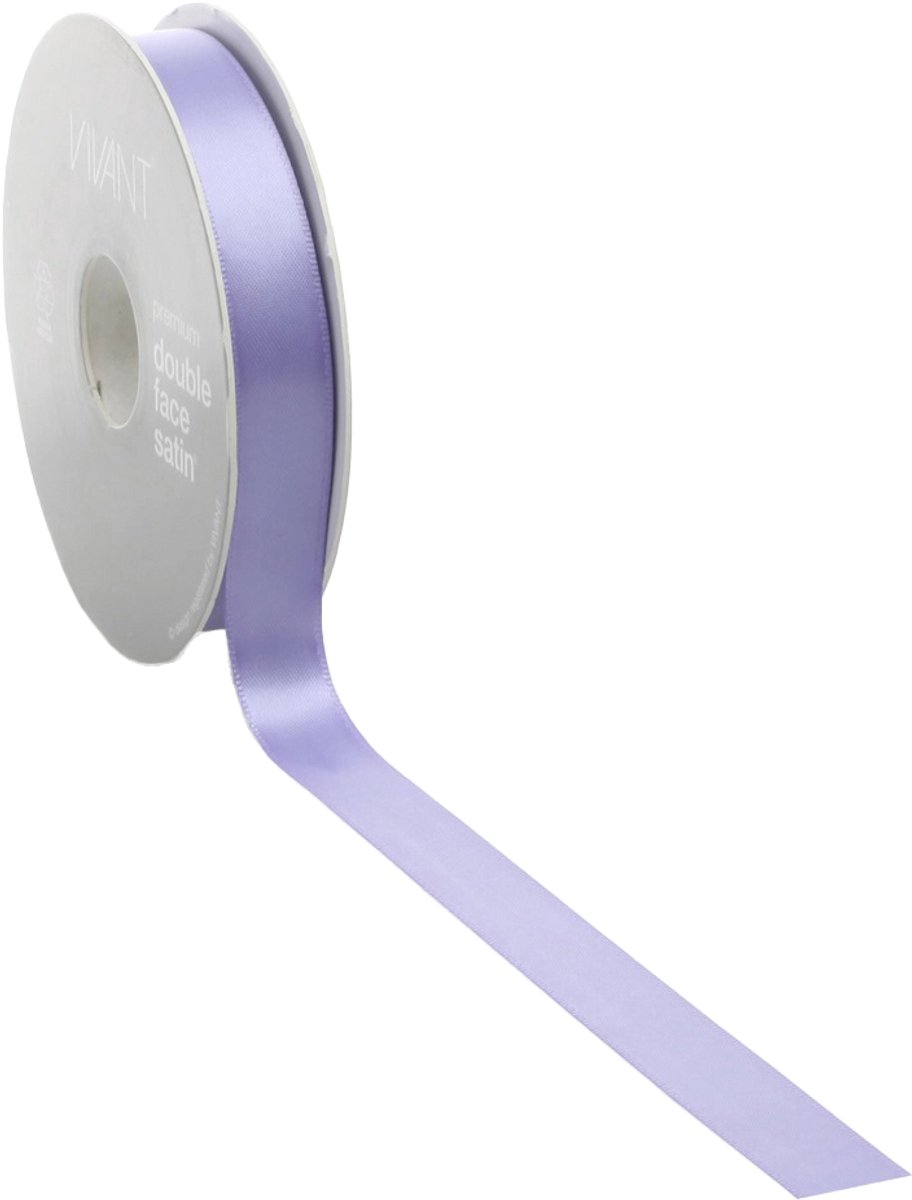 Satijn lint 3 mm blauw op rol van 50 meter