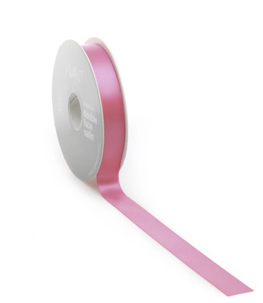 Satijnlint PREMIUM Double face 25mm x 25 meter magenta