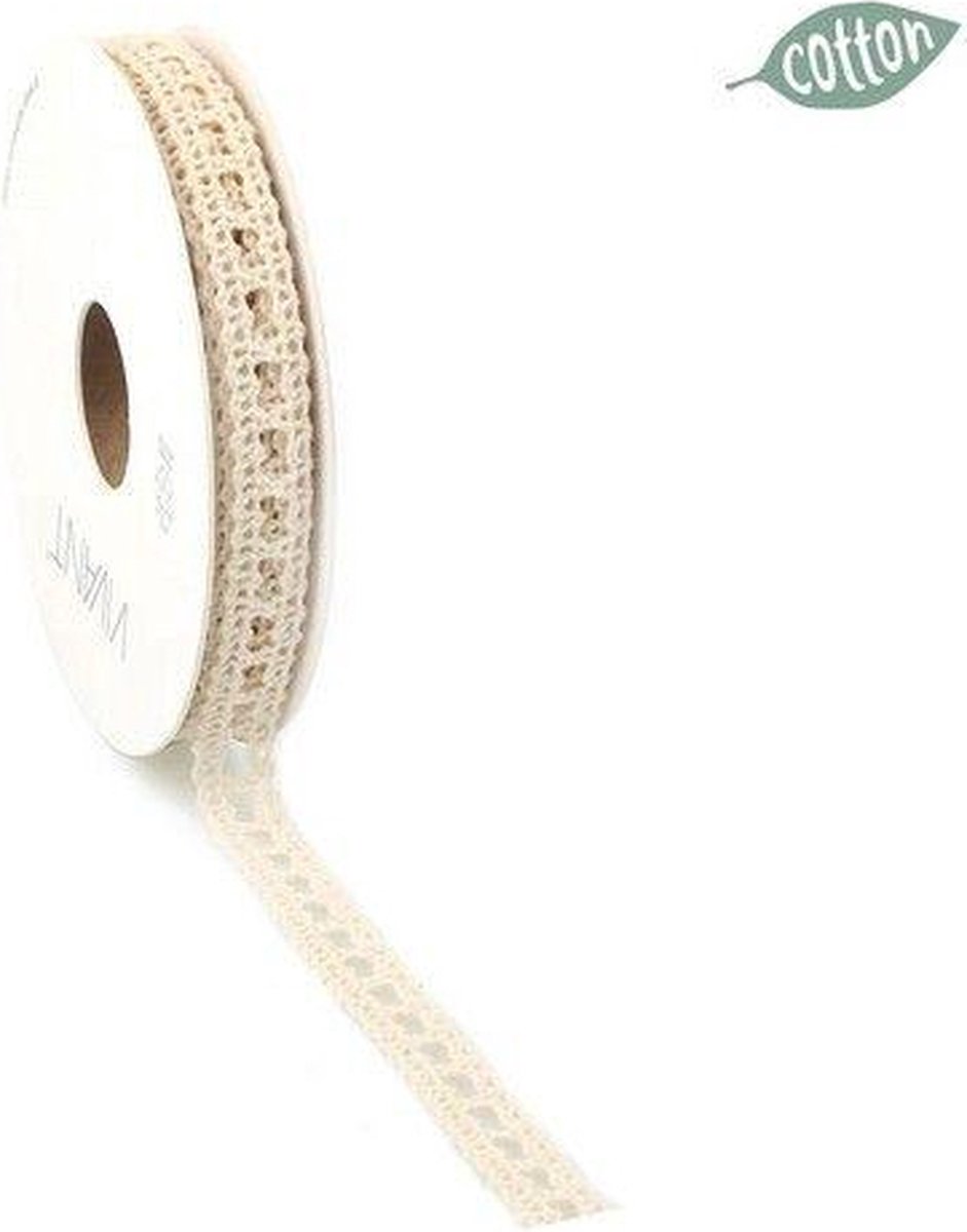 Vivant Lacotte lint 10 M Crème 10m - 10mm 100% cotton (01-24)