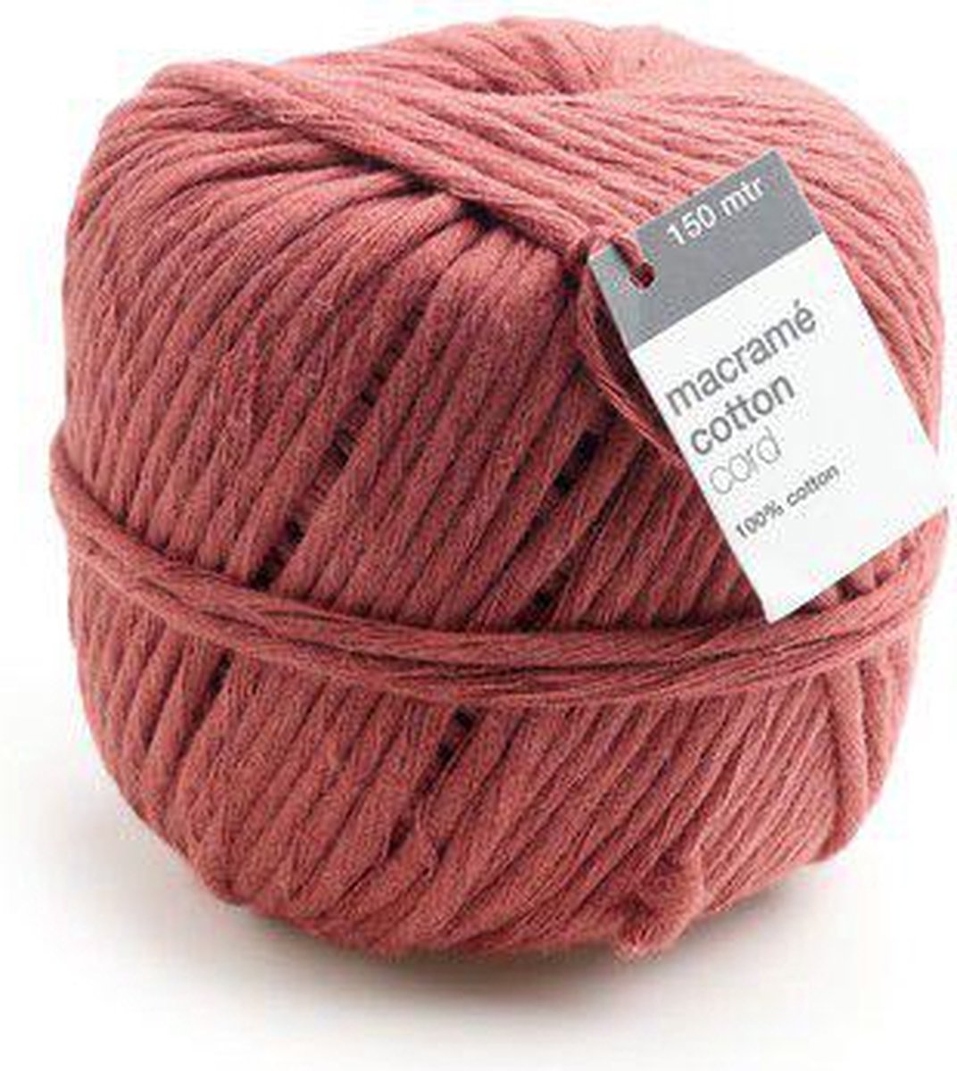 Vivant Macramé katoenkoord 150m x 5mm - brique