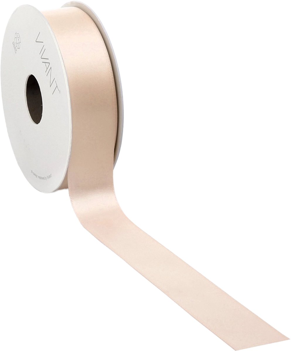 Zilvergrijs voile lint voor decoratie en creatief gebruik - 25 mm / 25 mtr.