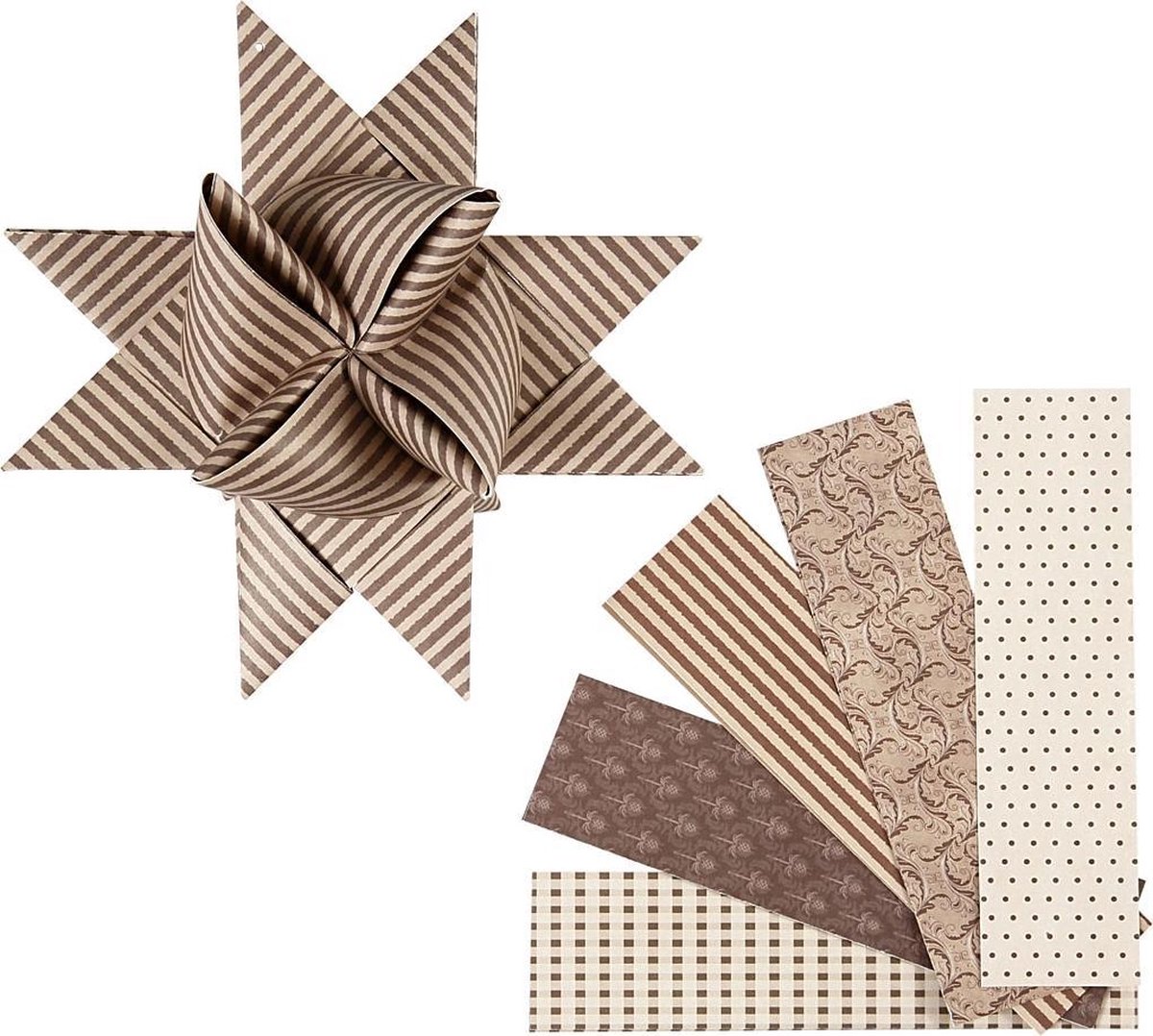 Papieren vlechtstroken, b: 40 mm, Oslo, 40 assorti, l: 100