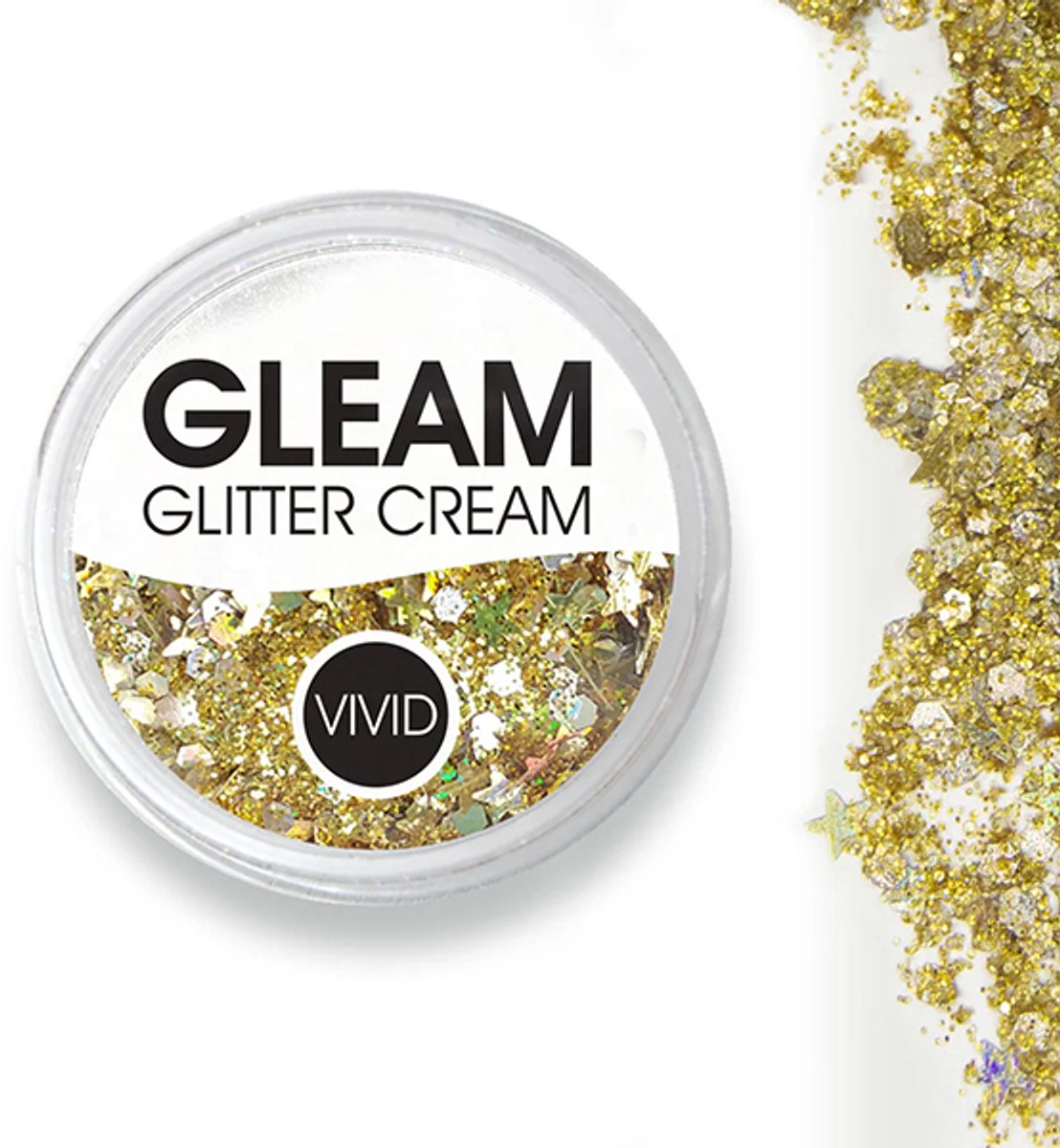Vivid Gleam Chunky Glitter Cream- Gold dust
