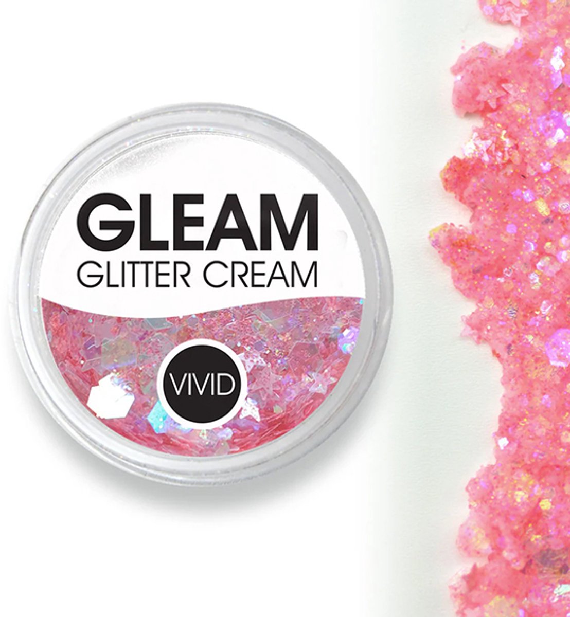Vivid Gleam Chunky Glitter Cream- Mystic melon