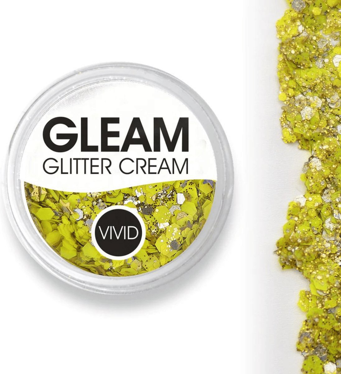Vivid Gleam Glitter Cream - Pineapple (30gr)