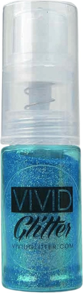 Vivid Glitter Fine Mist Spray Pump - Baby Blue (14ml)