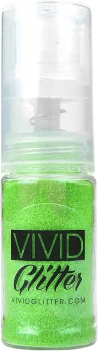 Vivid Glitter Fine Mist Spray Pump - Lime Zest (14ml)