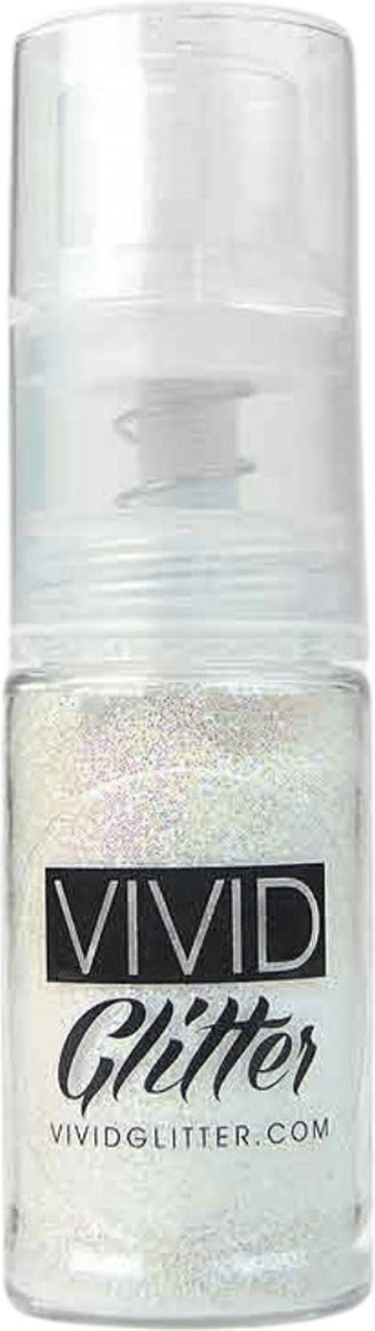 Vivid Glitter Fine Mist Spray Pump - White Hologram (14ml)