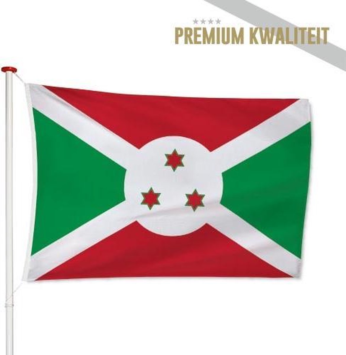 Burundese Vlag Burundi 200x300cm