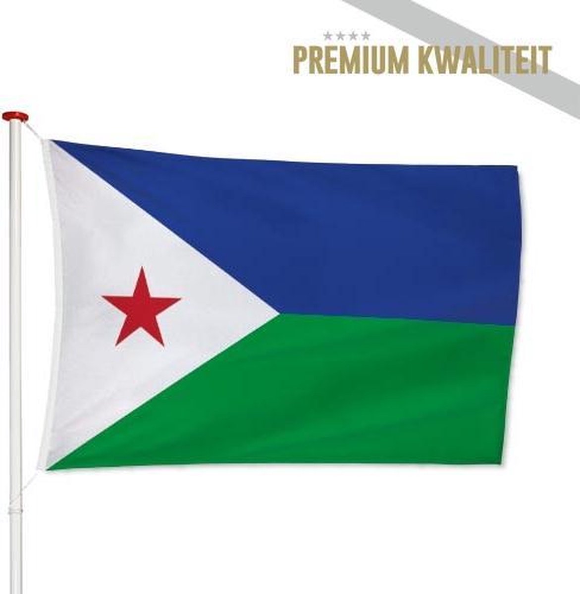 Djiboutiaanse Vlag Djibouti 100x150cm