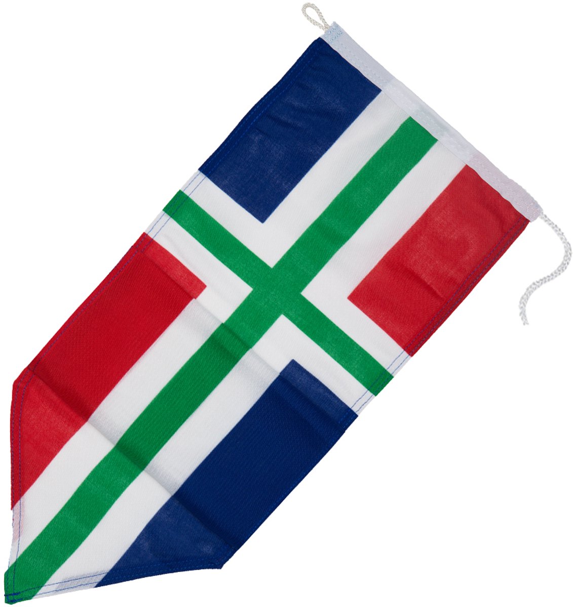 Groningse wimpel Groningen 200cm zonder stokje - Premium kwaliteit - Provincie wimpel