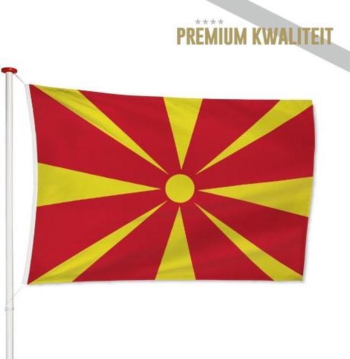 Macedonische Vlag Macedonië 150x225cm