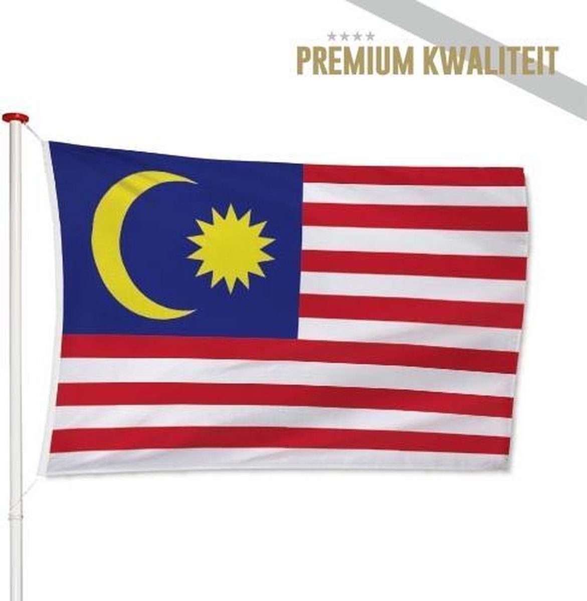 Maleisische Vlag Maleisië 100x150cm