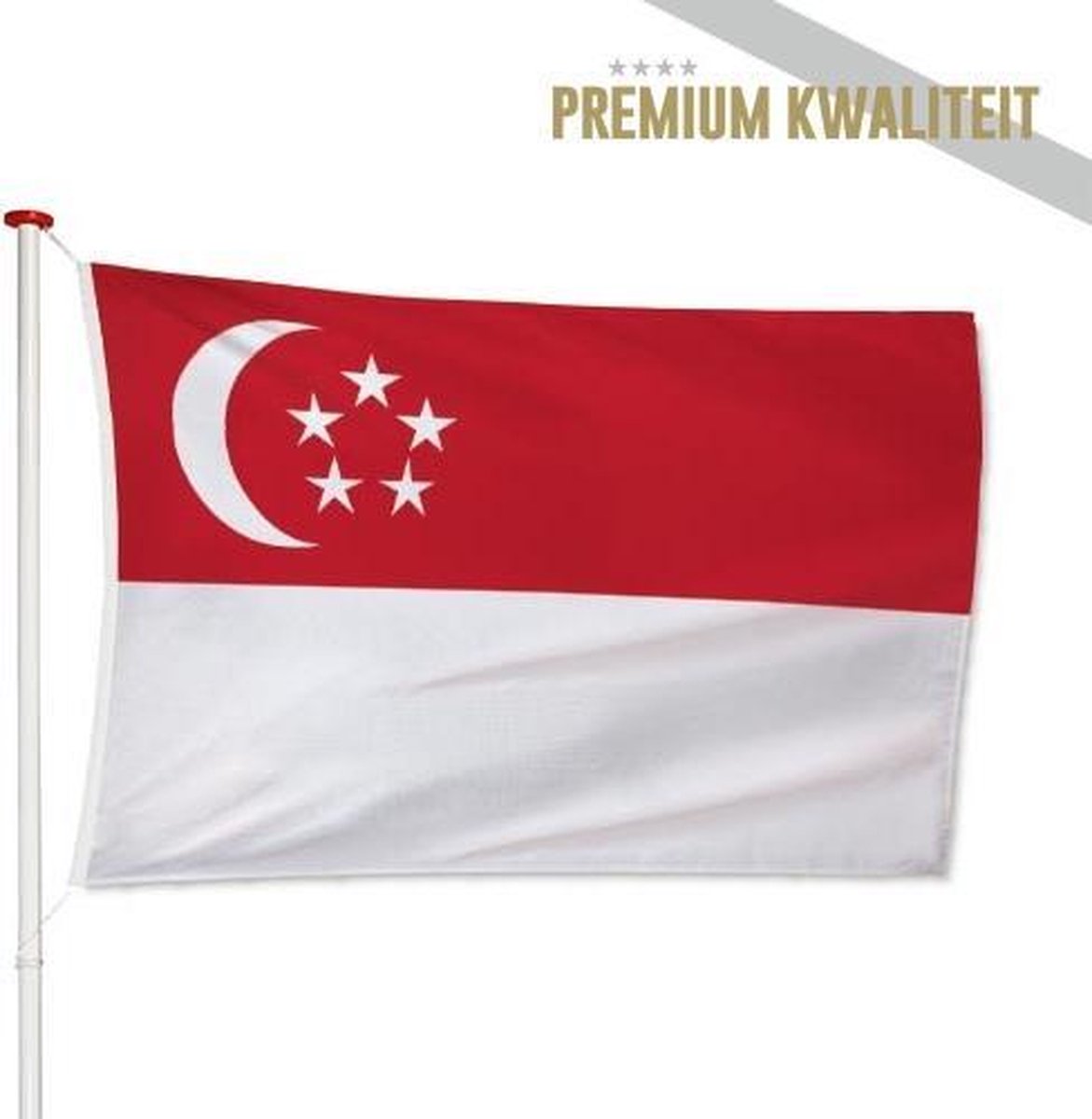 Singaporese Vlag Singapore 40x60cm
