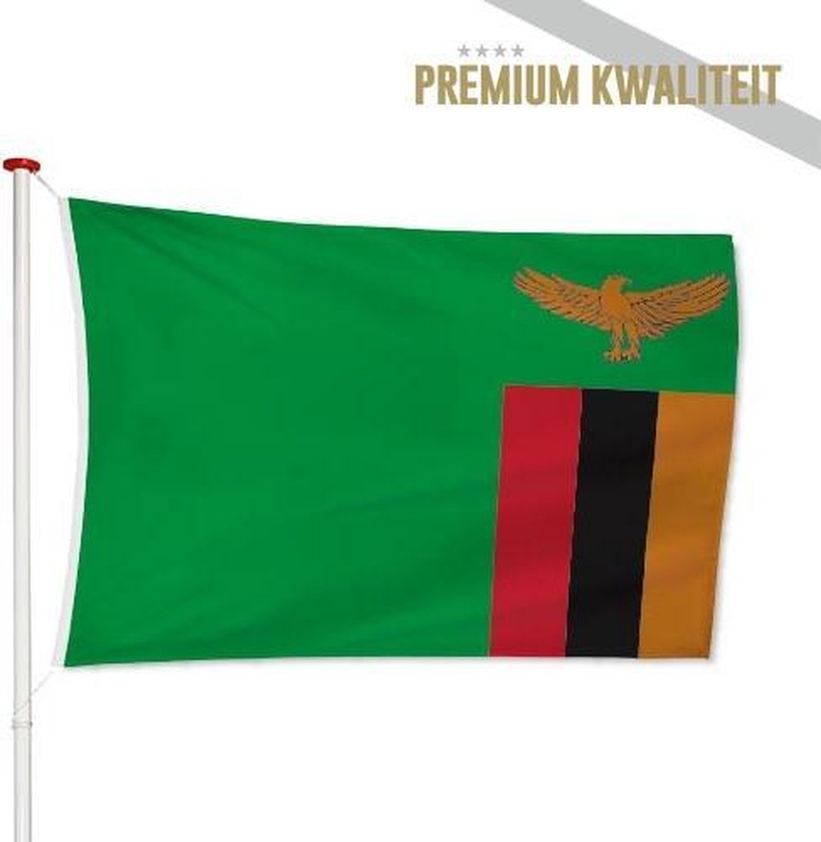 Zambiaanse Vlag Zambia 150x225cm