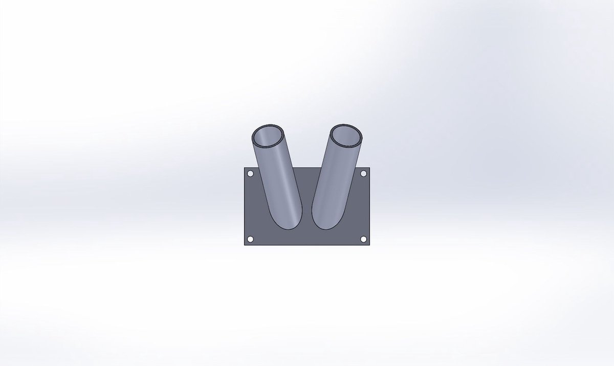 Vlaggenstokhouder 30 mm gegalvaniseerd tweelinghouder