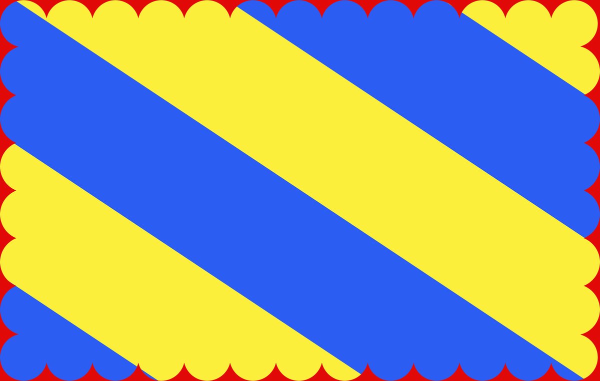 Vlag Nièvre 200x300cm