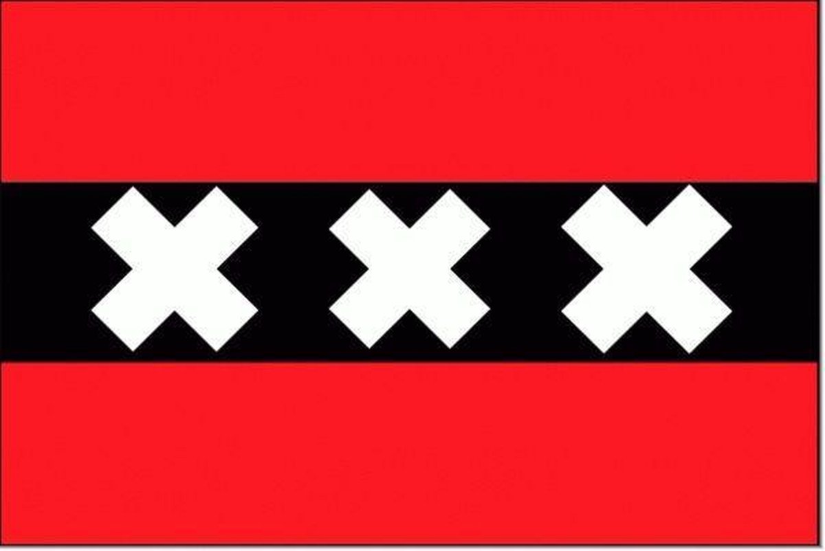 Vlag Amsterdam 90x150cm Best Value