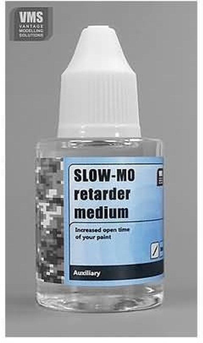 VMS Slow-Mo Retarder Enamel 30 ml – Vertraagt Droogtijd Enamel Verf – Voor Modelbouw & Airbrush