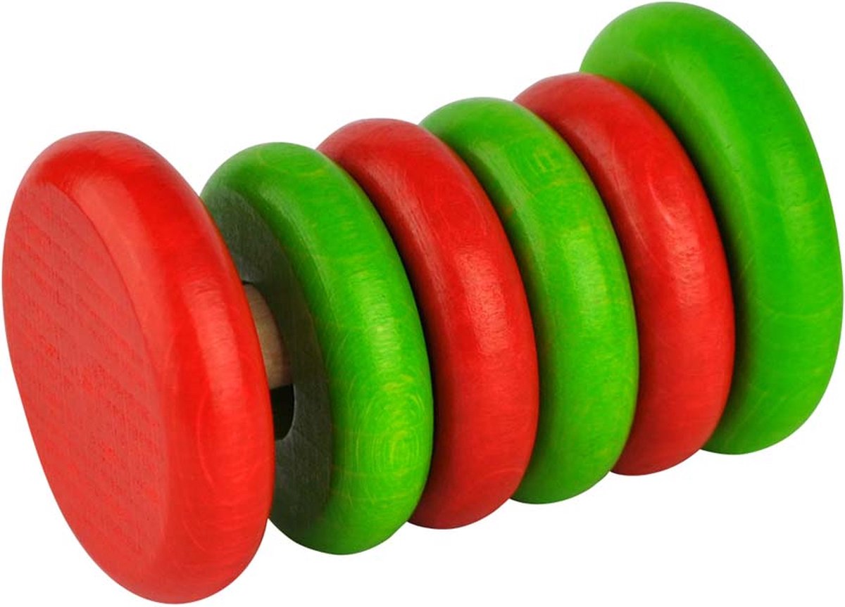 Voggenreiter VOG - Houten Rammelaar Tac-Tac rood/groen