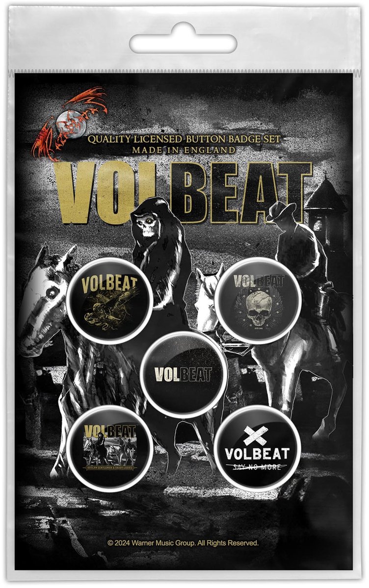 Volbeat Outlaw Gentleman Unisex Badge - meerkleurig - Standard