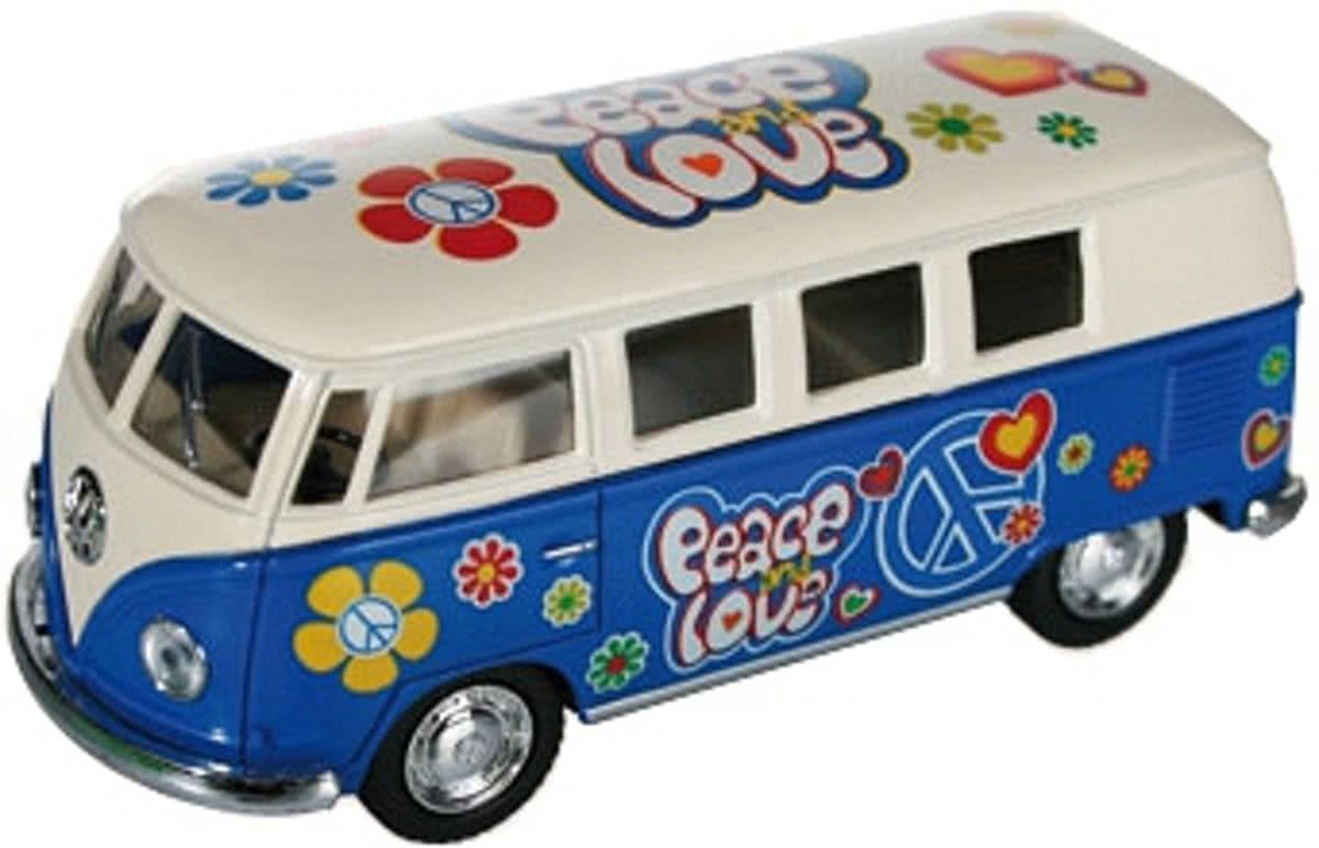 VW model busje blauw