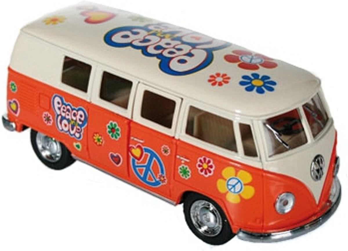 VW model busje oranje