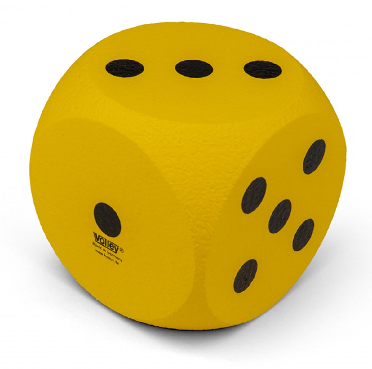 Dobbelsteen Volley® met huid 30 cm Geel