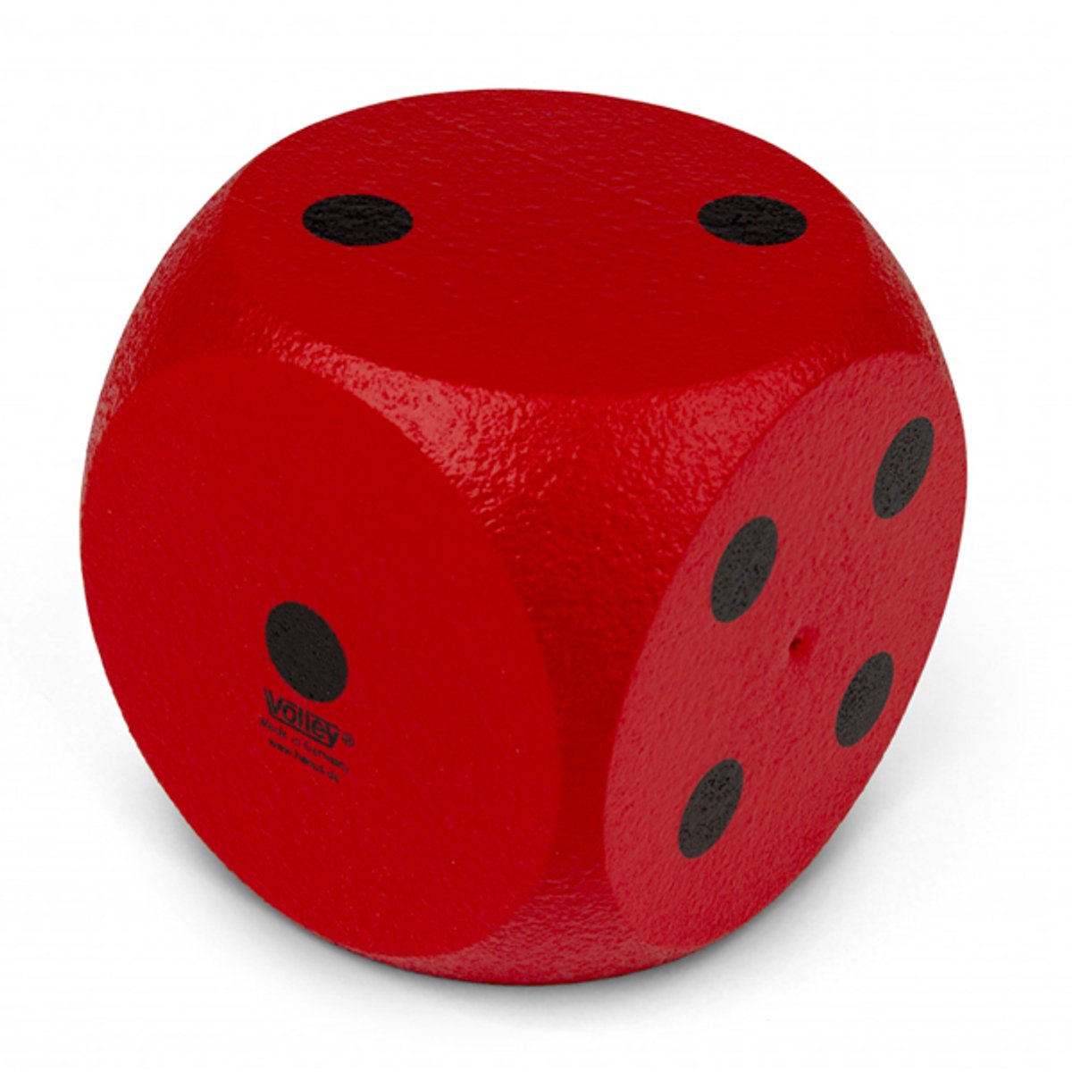 Dobbelsteen Volley® met huid 30 cm Rood