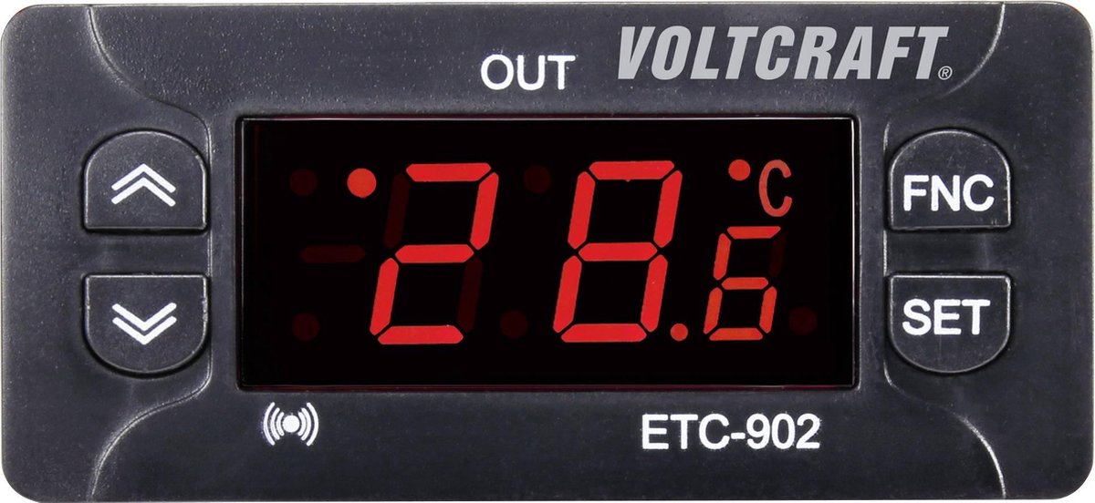 VOLTCRAFT ETC-902 Temperatuurregelaar NTC, PTC -30 tot 99 °C Relais 10 A (l x b x h) 58 x 77 x 34.5 mm