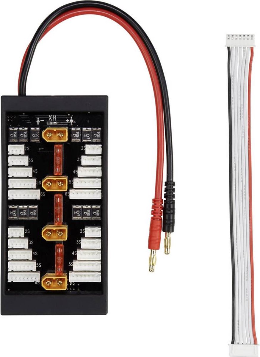 VOLTCRAFT XT60 LiPo Balancer Board Uitvoering lader: XT60-steeksysteem Uitvoering accupack: bananenstekker Geschikt voo