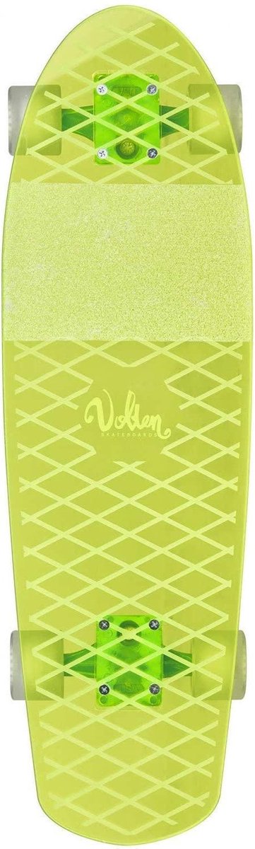 Volten Longboard Neon Clear Yellow 68,5 Cm Acryl Geel