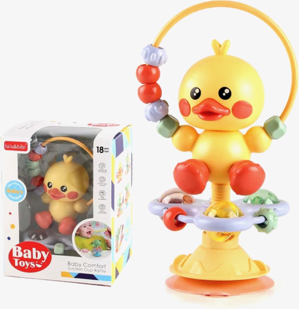 Speelgoed eend - Spinner - Montessori - Draaibaar