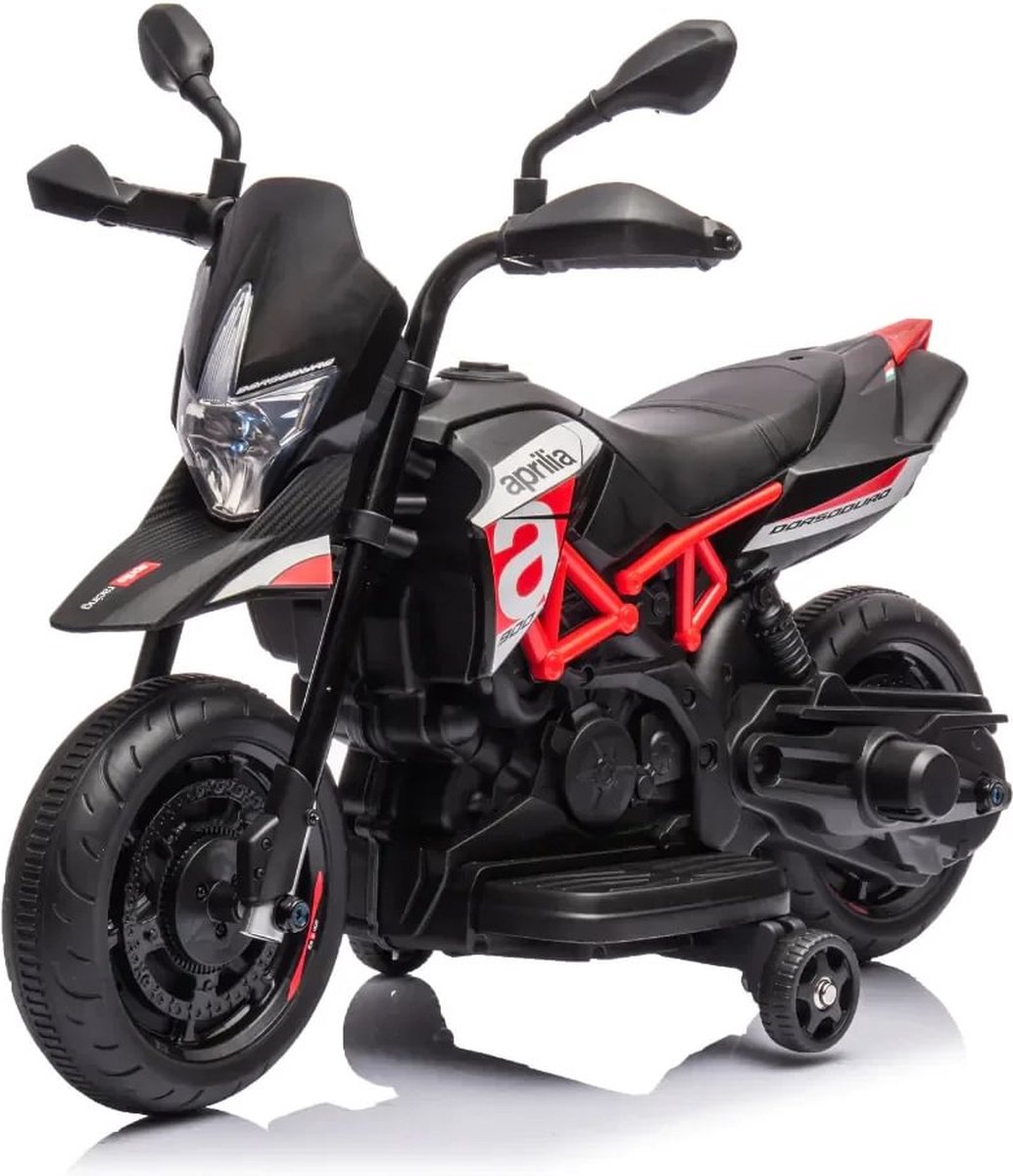 Aprilia Dorsoduro 900 - Elektrische Kindermotor 6V - 1 tot 3 jaar - Rood