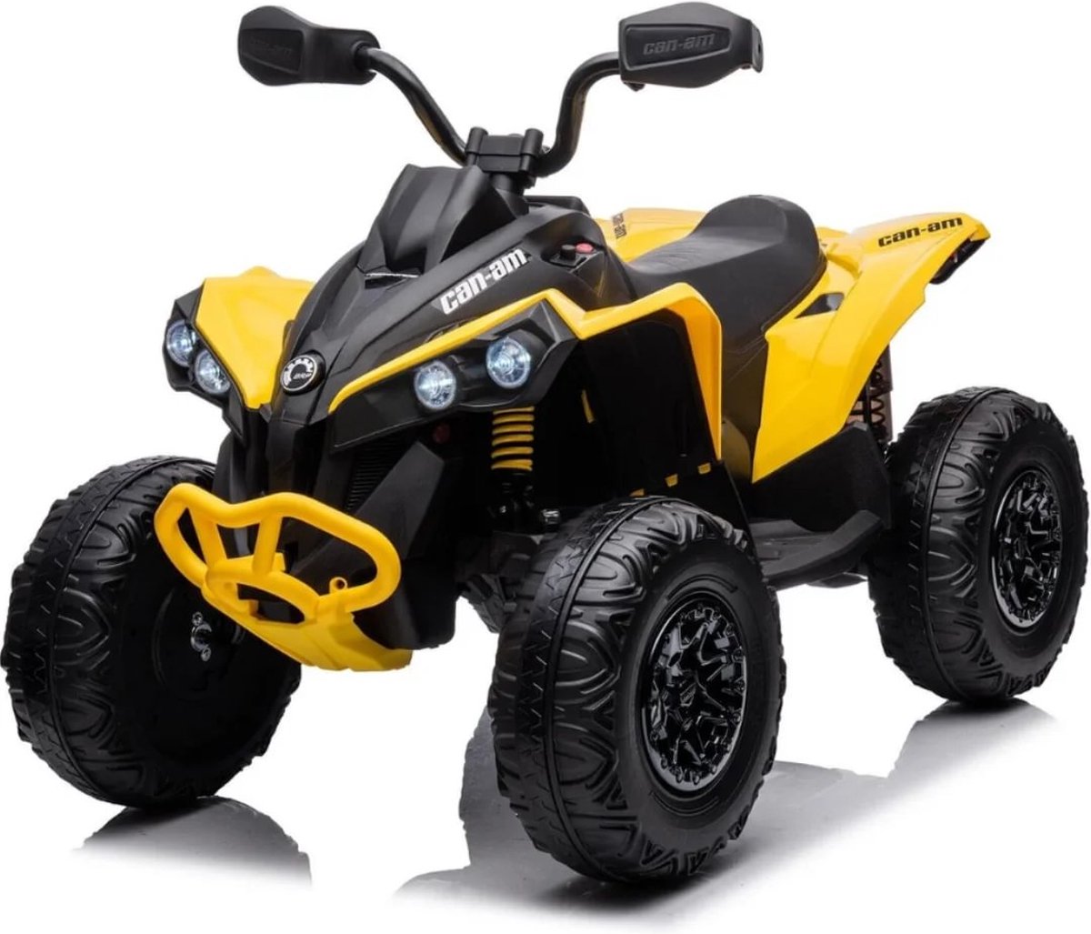 Can-Am Renegade - Elektrische Kinderquad 12V - 3 tot 7 jaar - 4x4 - Geel