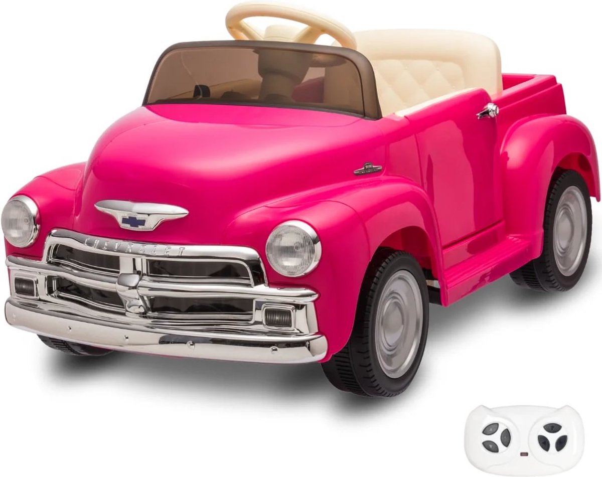 Chevrolet 3100 - Elektrische Kinderauto - 12V - 1 tot 6 jaar - Roze