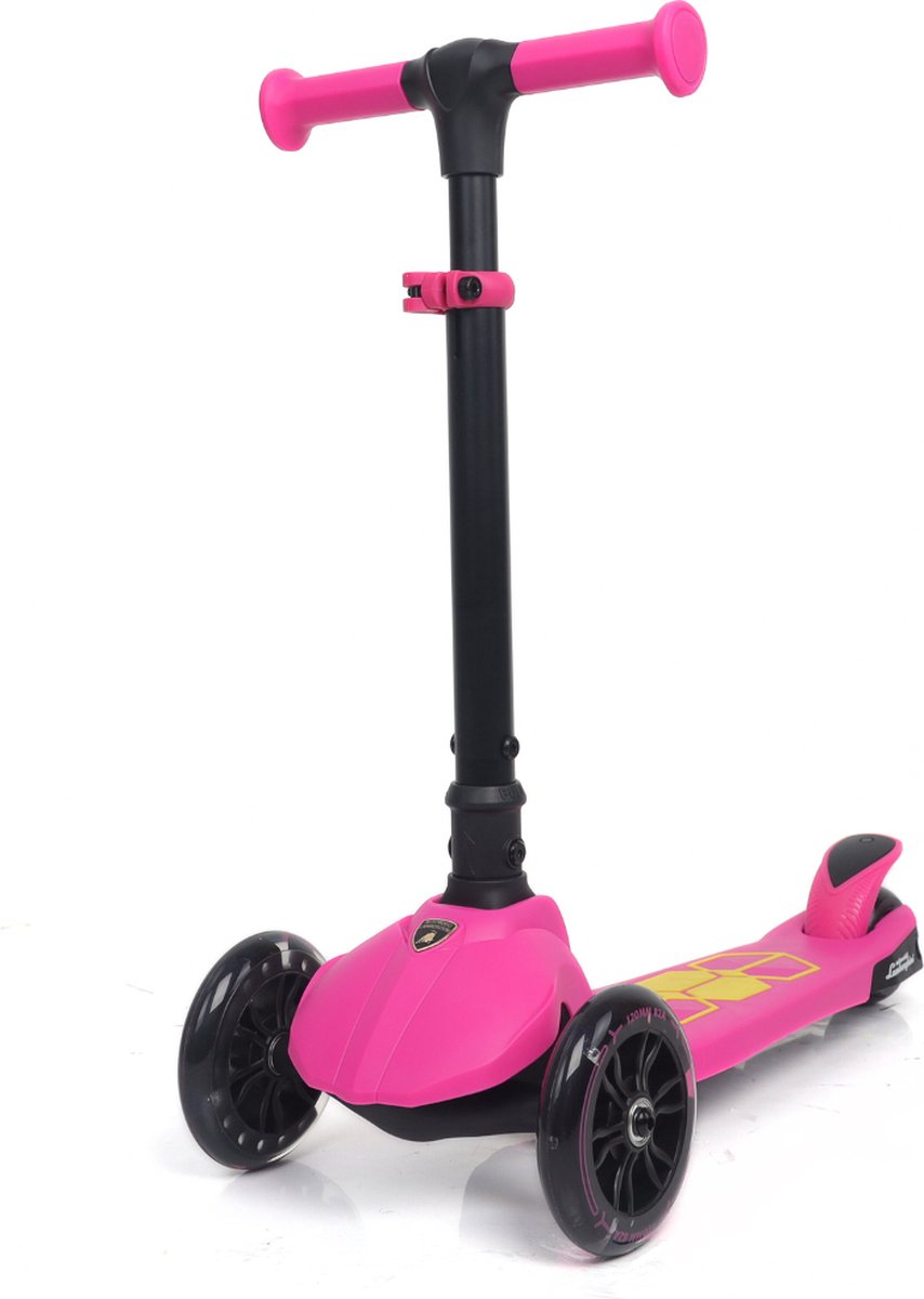 Lamborghini Kinderstep - met 3 wielen - Verstelbaar - 3 tot 6 jaar - Roze