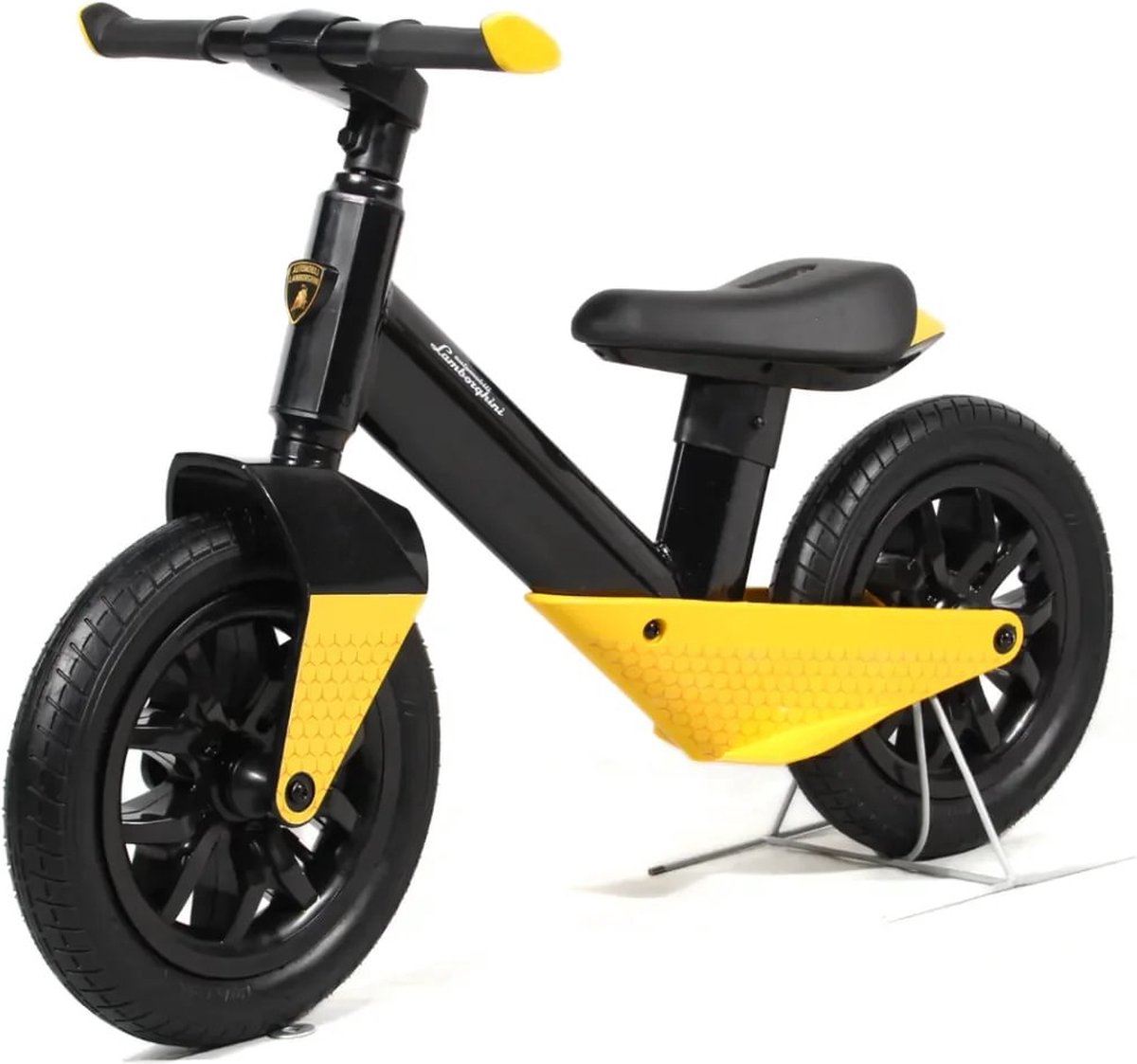 Lamborghini Loopfiets - met 12 Rubberen Banden - 3 tot 6 jaar - Geel