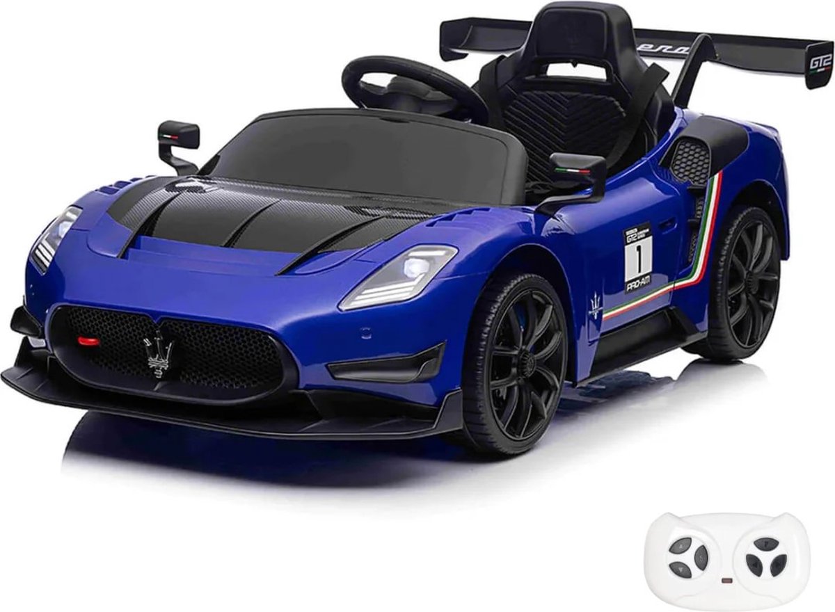 Maserati MC20 GT2 - Elektrische Kinderauto 12V - 1 tot 5 jaar - Blauw