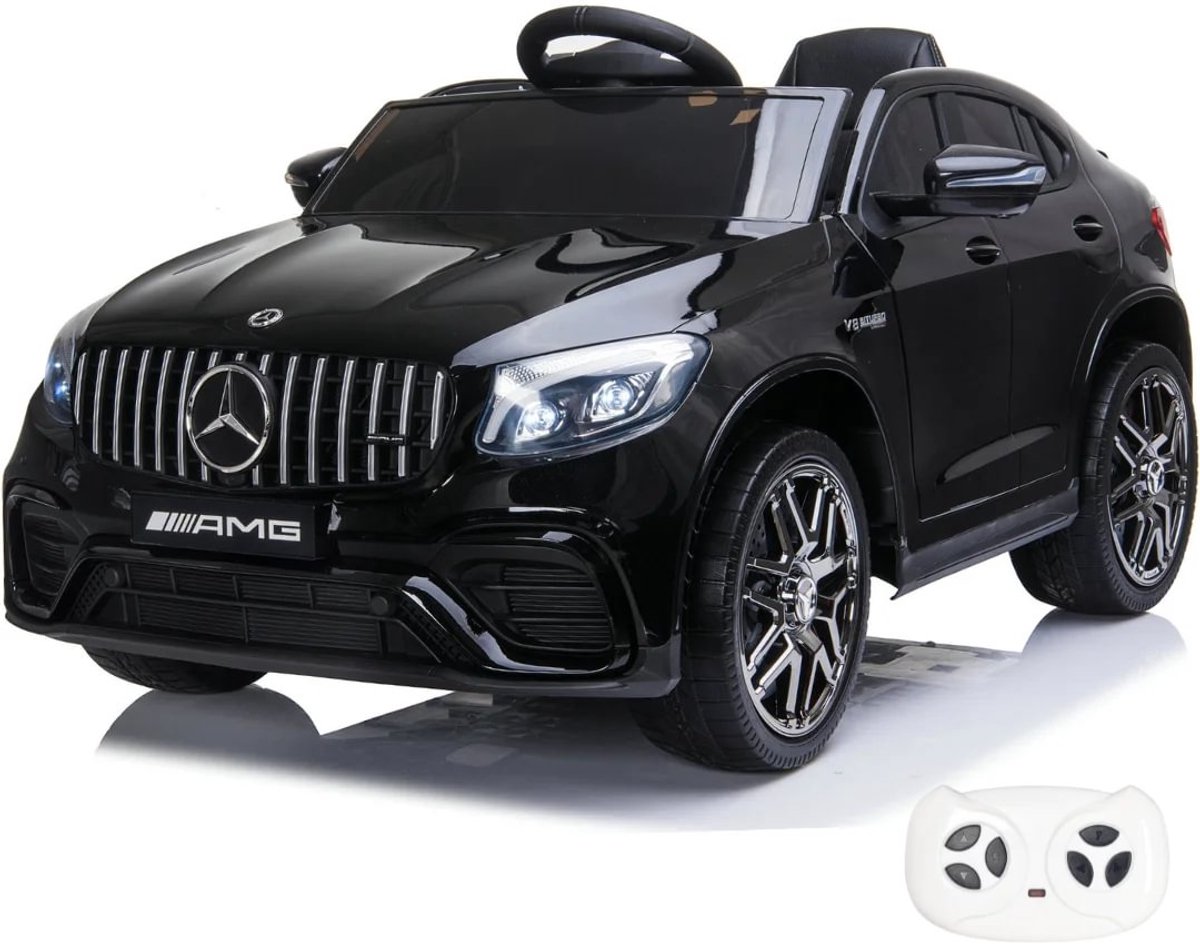 Mercedes GLC63s AMG - Elektrische Kinderauto 12V - 1 tot 6 jaar - Zwart