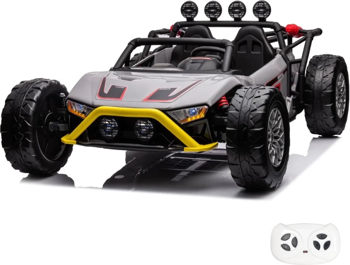 Mud-Master Buggy - voor Kinderen - 2-zits - 24V accu - 2 tot 7 jaar - Grijs