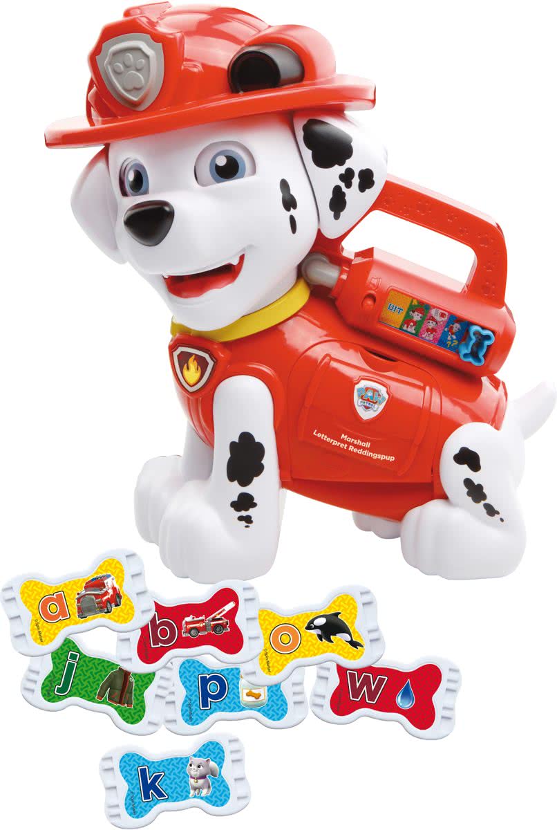 VTech Paw Patrol Marshall Letterpret Reddingspup - Speelfiguur