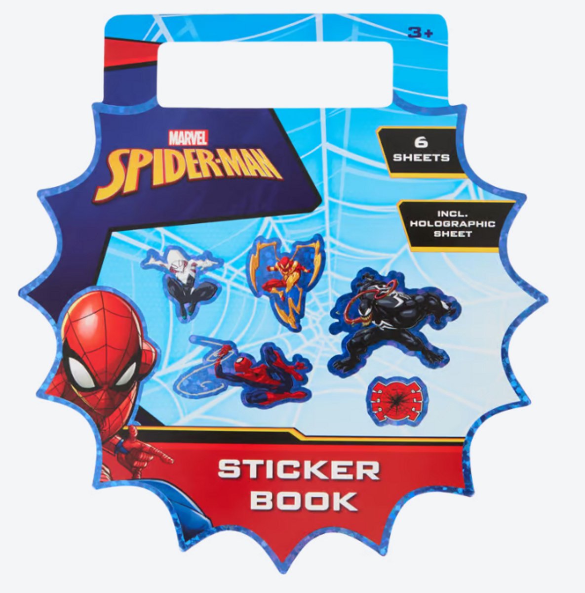 Stickerboek - Spider man - 6 vellen - 120 stickers