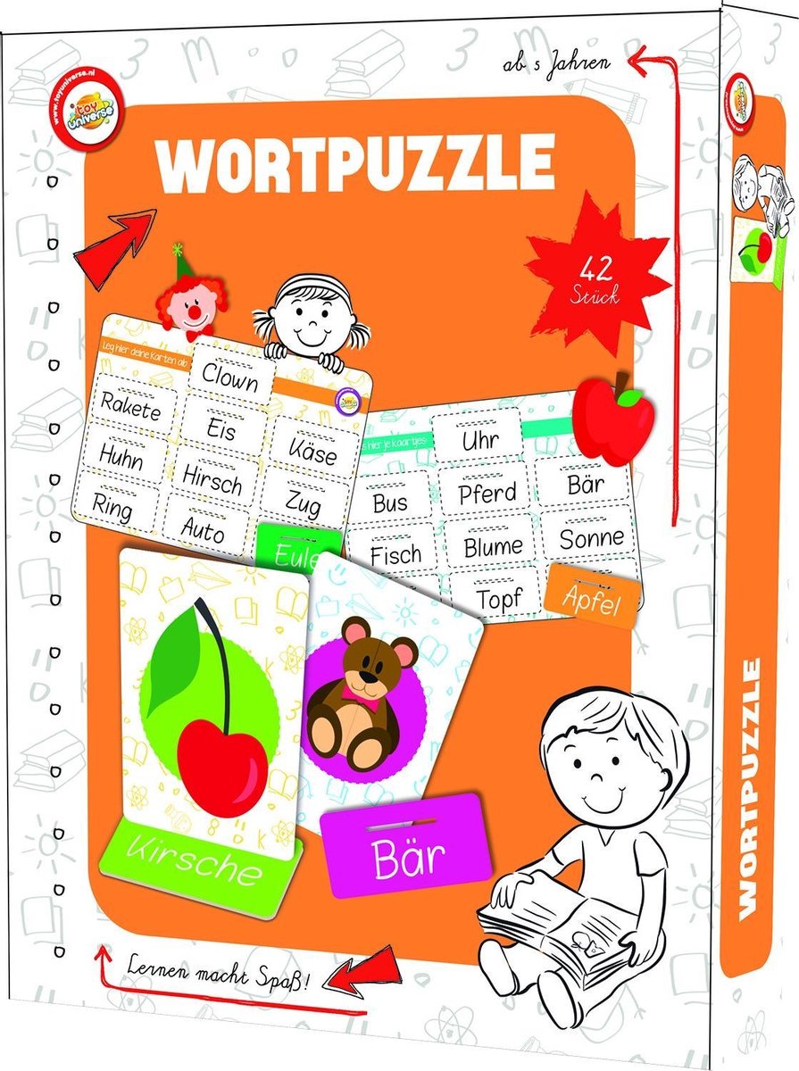 W&o Leerspel Woorden Junior Oranje 42-delig (de)