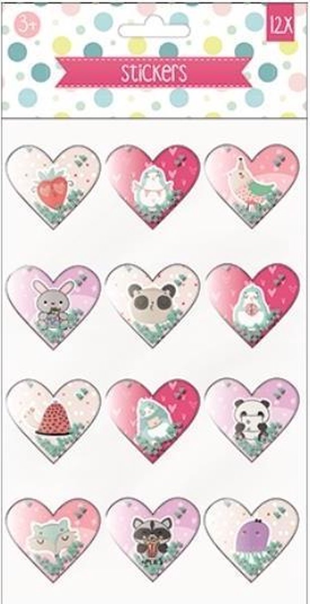 W&o Stickervel 3d Bosdier Junior 27,5 Cm Papier 12-delig