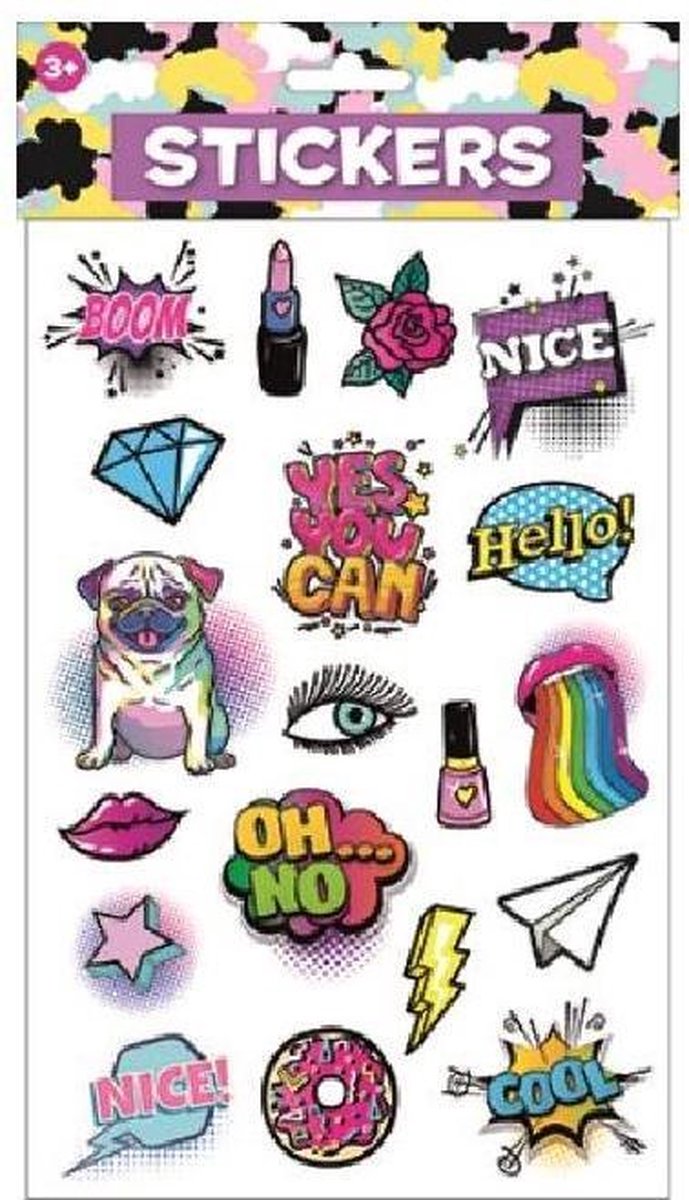 W&o Stickervel Puffy 30,5 X 17 Cm