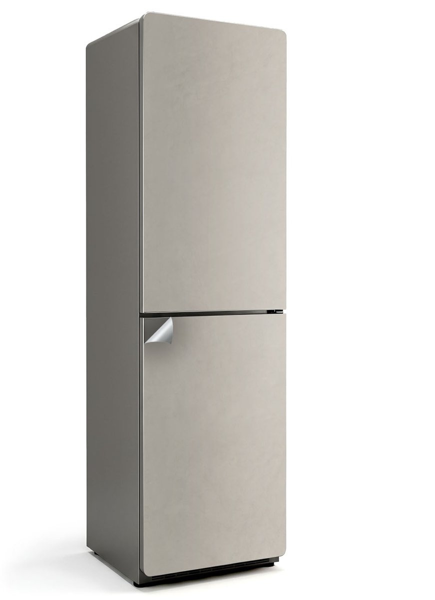 Wallfluent Koelkaststickers - Lichte room Koelkast Folie - 60 cm x 205 cm - Lichte Room Koelkaststickers - Koelkast Wrap - Koelkast Cover - Waterdichte Koelkast Sticker - Koelkast Design